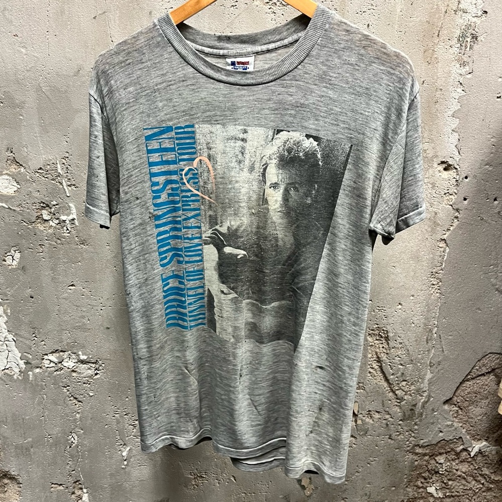 Vintage 1984 Tunnel of Love Express Tour T-Shirt Distressed Thrashed Medium M